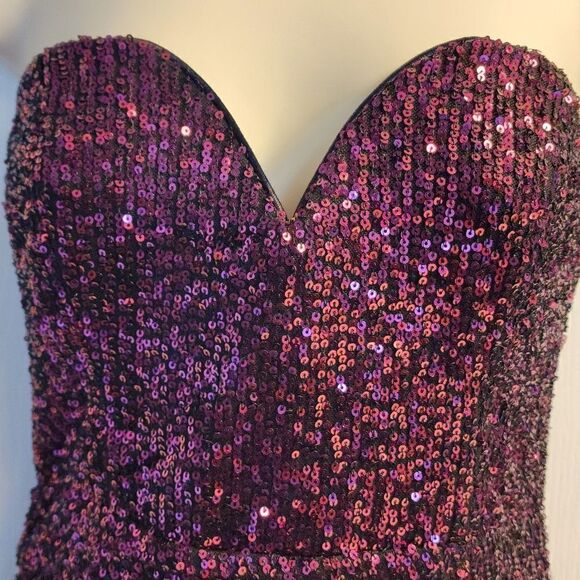 NWT Lulus Sequin Asymmetrical Dress Size Small - Picture 3 of 9